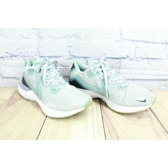 Nike Renew Run Shoes Sneakers CK6360-007 Sky Gray Turquoise Size 7.5 - Picture 5 of 9